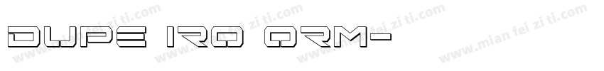 dupe iro orm字体转换